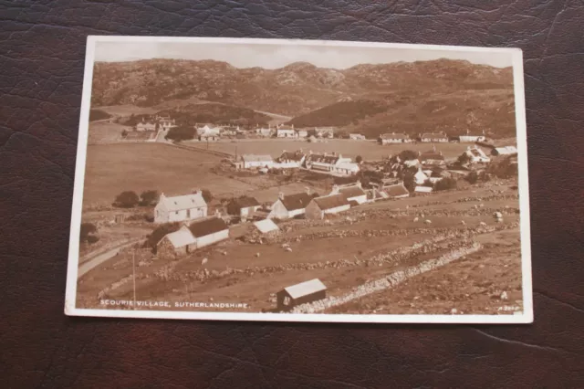 Scourie Village, Sutherland shire, RP A2243 J.B. White, Posted circa 1940