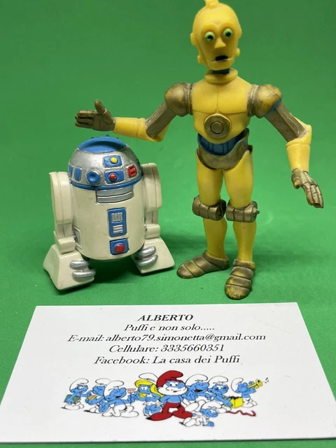Star Wars C-3Po E R2-D2 Comic Spain Rari Pvc Raro