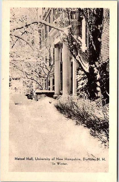 Postcard SCHOOL SCENE Durham New Hampshire NH AL4532