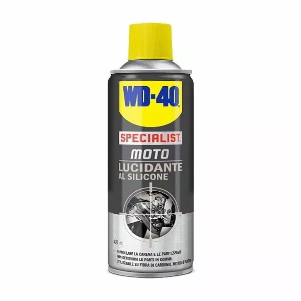 Specialist Moto WD-40 Lucidante al Silicone Spray ideale per le carene - 400 ml