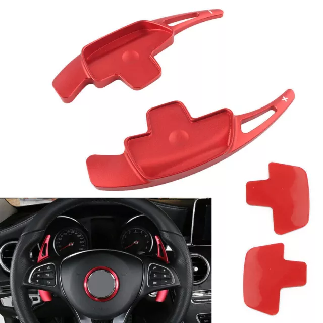 Steering Wheel Paddle Shifter Extensio Red For Mercedes-Benz E-Class E250 E320