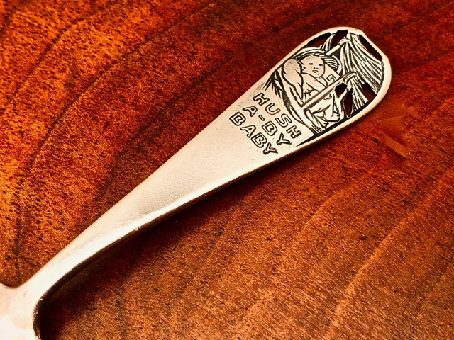 - Cuchara Bebé Watson Co Plata Esterlina: Hush A-By Baby Sin Monogramas