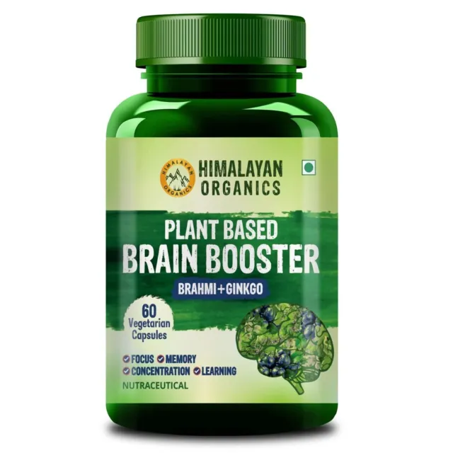 Suplemento estimulante del cerebro a base de plantas de Himalayan Organics...