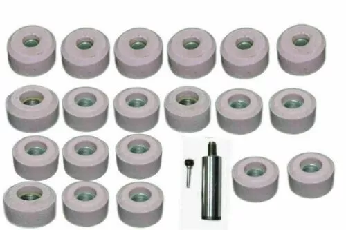 20Pcs Valve Seat Grinding Stones+Siuox Stone Holder+Drive Ball