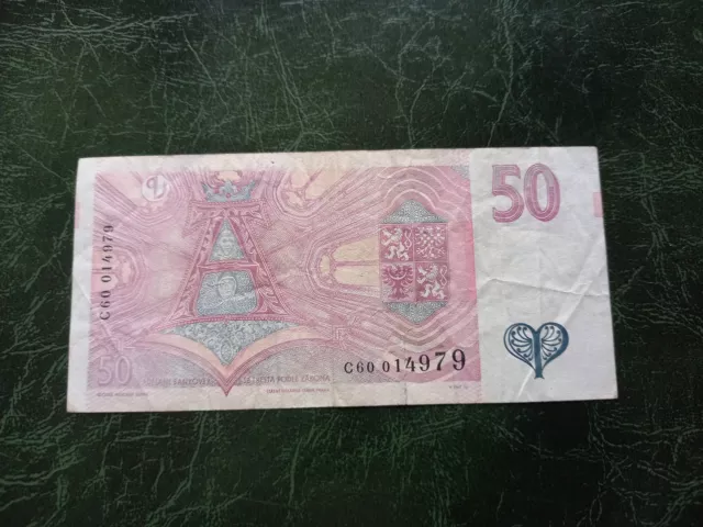 TSCHECHISCHE REPUBLIK 50 Korun Banknote 1997