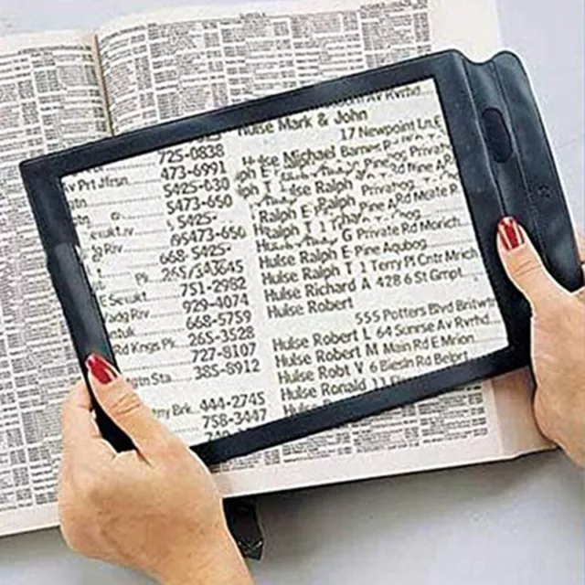 Reading Aid Lens Observed A4 Large Full Page Magnifier Sheet Magnifying Glass TO