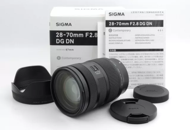 [Near Mint] Sigma 28-70mm f/2.8 DG DN Contemporary Lens for Sony E mount w/Box