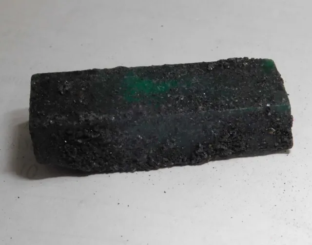 NATURAL SOIL COATED 189. Cts CAMBODIAN GREEN EMERALD UNCUT ROUGH GEMSTONE