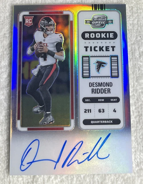 2022 Panini Contenders Optic Desmond Ridder Rookie Ticket Rps Auto Silver Prizm