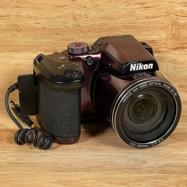 Nikon Coolpix B500 Plum 16.0 MP 1.5" LCD Screen 40X Optical Zoom Digital Camera