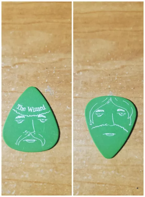 New Found Glory NFG Ian Grushka The Wizard White on Green Tour Band Guitar Pick