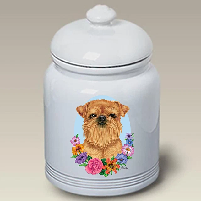 Brussels Griffon Ceramic Treat Jar TP 47128
