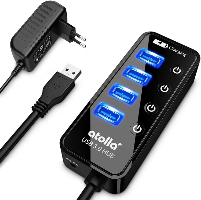 Stazione di ricarica con 8 porte USB C 60W, 12A, con display LCD per più dispositivi Stazione di ricarica con 8 porte USB C 60W, 12A, con display LCD per più dispositivi