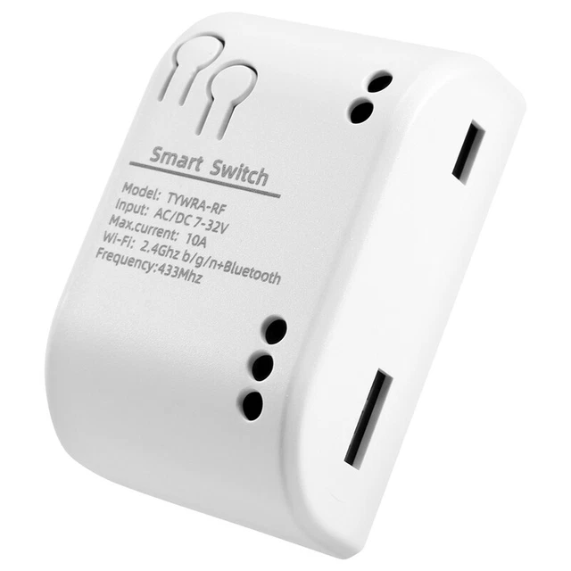 1 CH Switch 7-32V AC DC WIFI Tuya telecomando 433 interruttore luce 10A Rele1373