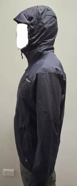 Macpac Mens Traverse AP Rain Jacket With Hood Black Medium USED Good Condition 3