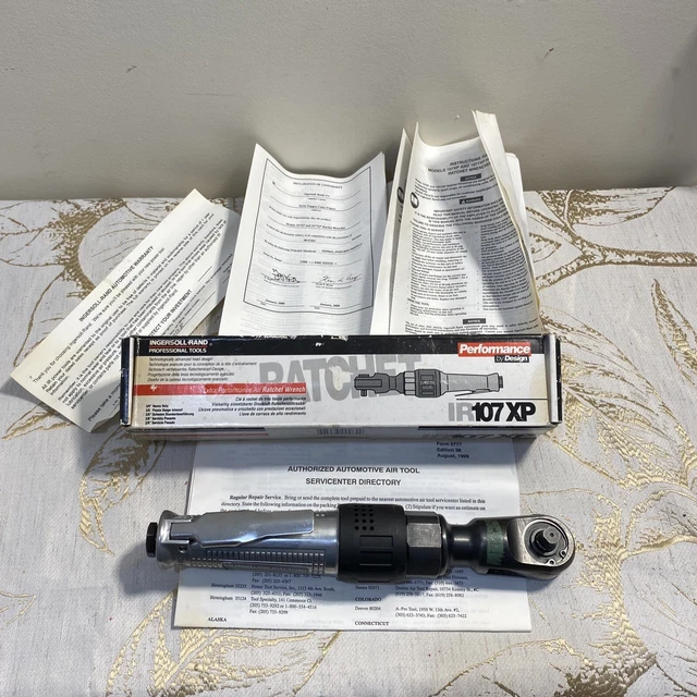 Ingersoll Rand Model IR 107 XP 3-8" Drive Air Ratchet Wrench With Box