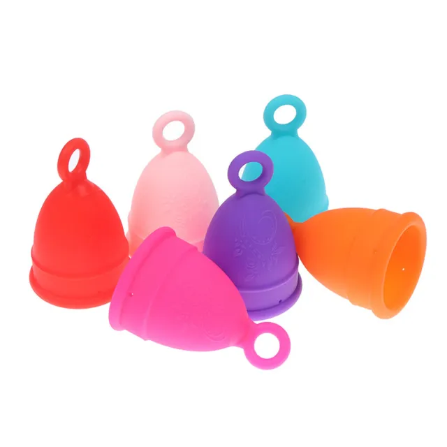 Medical Silicone Menstrual Cup Foldable Women Menstrual Period Cup Clean C *  ZC