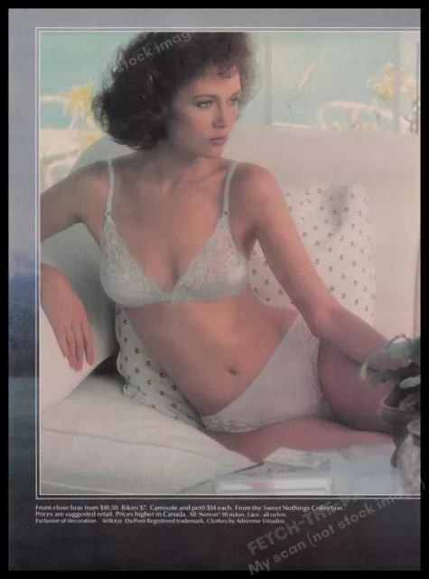 Ungaro Better Intimates Lingerie Bra & Panties 1980s Print Advertisement Ad  1989