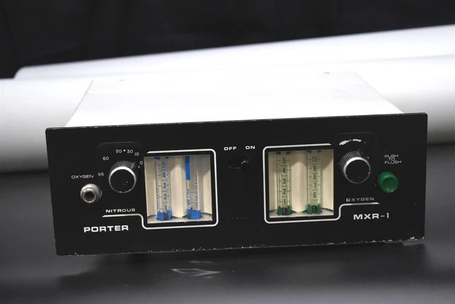 Porter MXR-1 Dental Nitrous N2O Flowmeter Anesthesia Conscious Sedation Unit