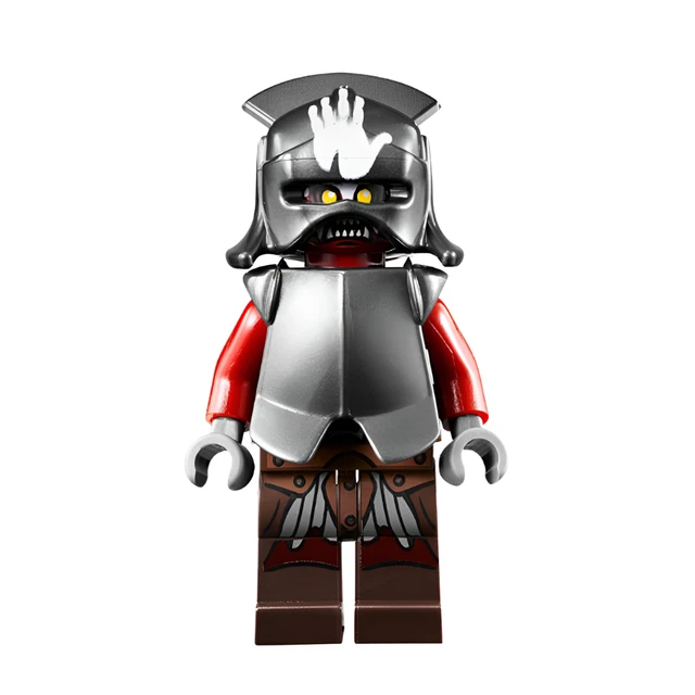 LEGO URUK-HAI MINIFIGURE Lord of the Rings LOTR Hobbit White Hand ...