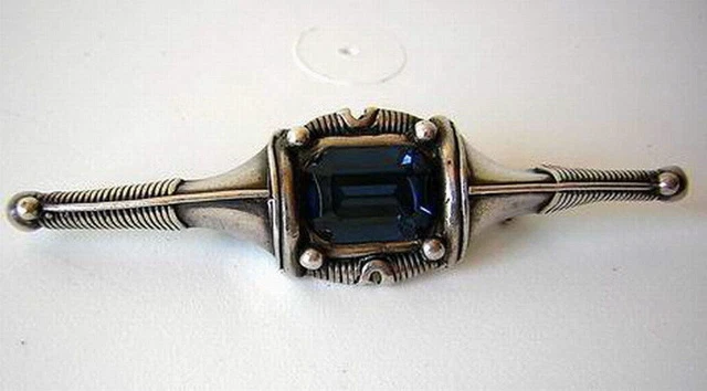 Broche Ancienne En Argent Plaqué - Vintage, Sans Marque, Couleur Argenté