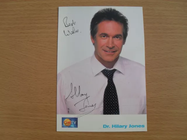 DR. HILARY JONES - autographed picture signed by Dr. Hilary Jones GMTV PRESENTER