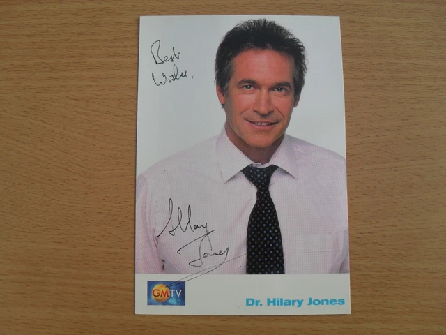 DR. HILARY JONES - autographed picture signed by Dr. Hilary Jones GMTV PRESENTER