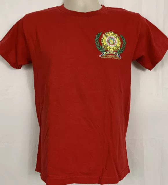 Honolulu Hawaii Fire Dept Kids T-Shirt Youth Size L Large