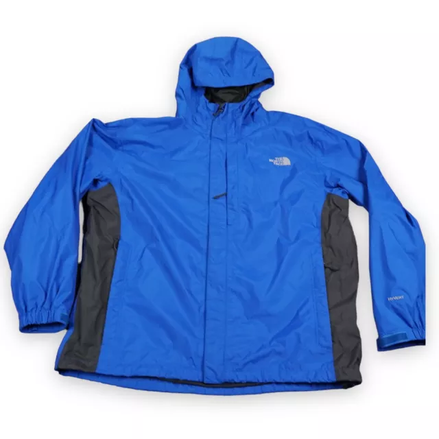 The North Face Jacket Mens Extra Large Blue Mesh Lined Hyvent Rain Coat Outdoors