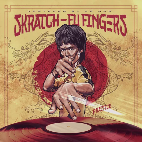 DJ T-KUT - SKRATCH FU-FINGERS PRACTICE BLACK - New Vinyl Record 7 - H11501z