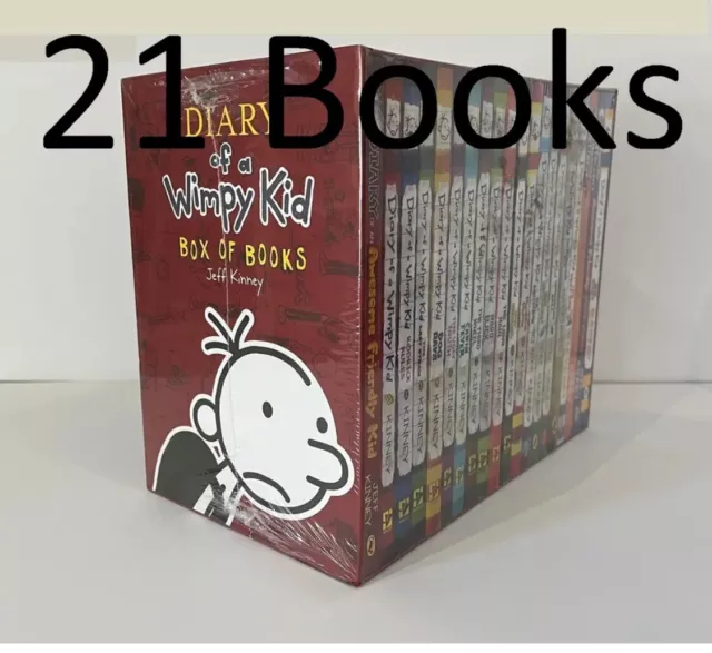 Diary of a Wimpy Kid Book Series 21 Books Collection Box Set Children Kids Fun