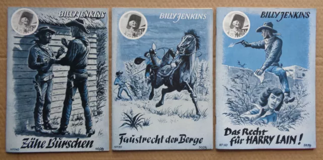 Billy Jenkins  Nachkrieg  Nr. 140,161,167  (Zust. 1-)