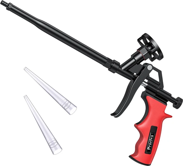 Foam Gun, Preciva Professional Foaming Gun, Needn't Cleaner PU Foam Expanding