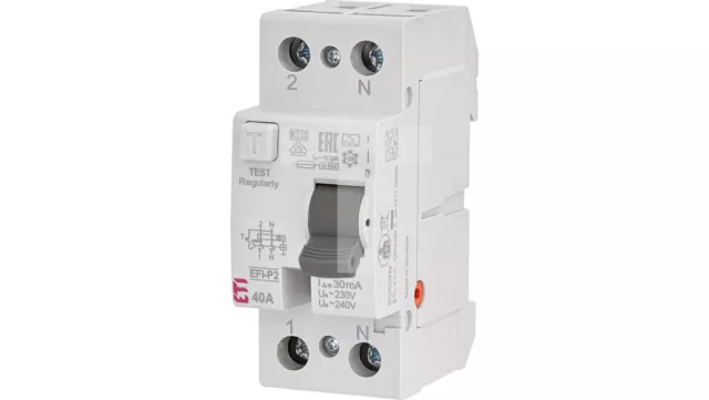 Disyuntor de corriente residual 2P 40A 0.03A tipo A EFI-2 002061112 /T2UK