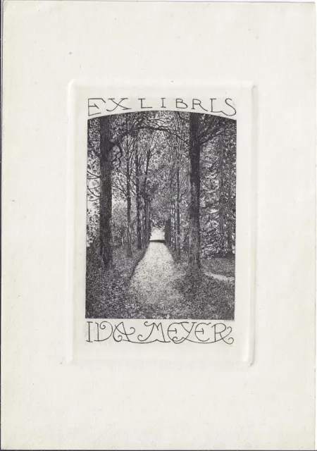EMIL ANNER: Exlibris für Ida Meyer