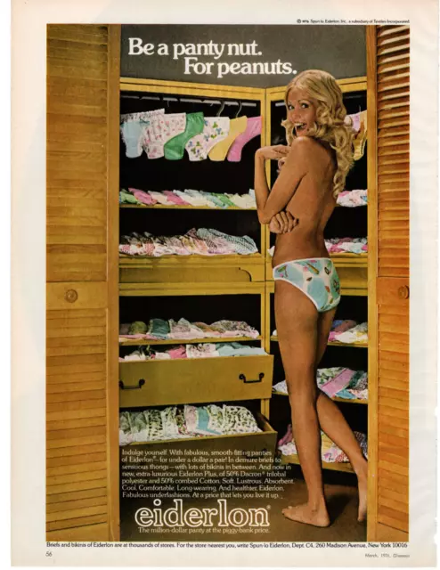 Eiderlon panties (1970s) : r/vintageads