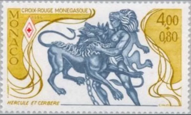 Monaco #YT1546 MNH 1986 Hercules Cerberus Underworld [B111 Mi1772 SG1795]