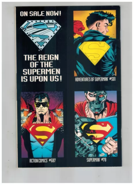 Superman The Man of Steel 22  Die-Cut Cover  1993 Fine DC Comic 2