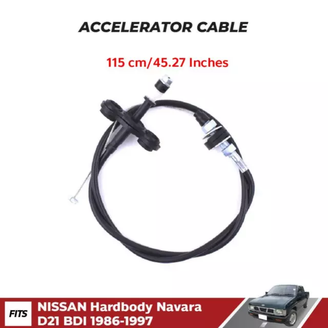 For Nissan Hardbody Navara D21 BDI Pickup Truck 1991-97 Accelerator Cable S06