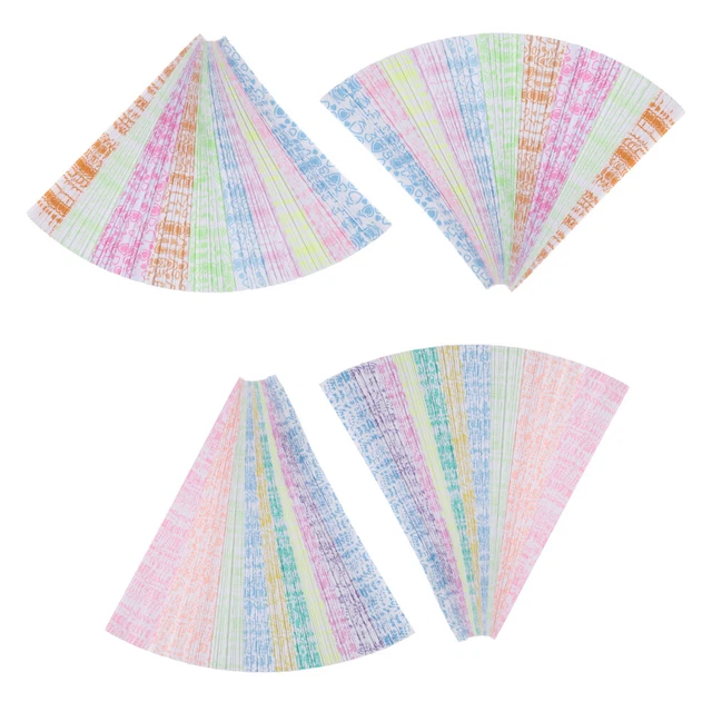 840 stücke Leuchtende Stern Papierstreifen Origami Papier farbige faltbare