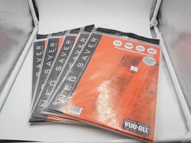5 packs of 30 page 35mm negative sleeves (U32554)