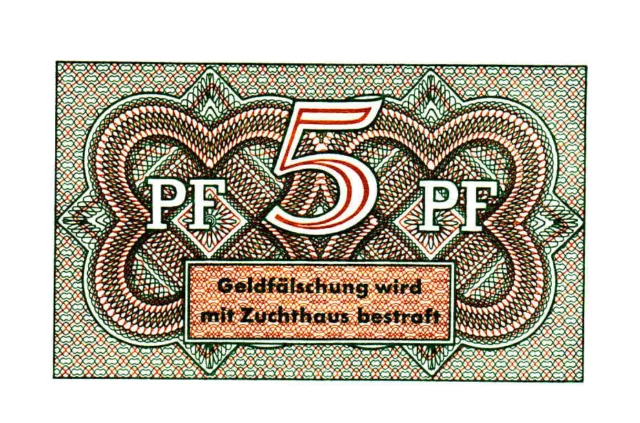 Bundeskassenschein  ==  5  Pfennig  ==  kassenfrisch  ==  Ro 314  ==  bestens