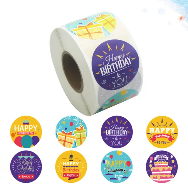 birthday seal sticker Umschlag Aufkleber Handgemachte Aufkleber Aufkleber-Etiket