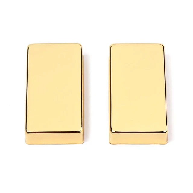 2Pcs Gorgeous Gold Copper Humbucker Pickup Cover Guitar Parts HOLE