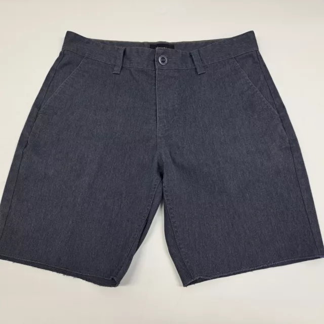 Brixton Shorts Mens 34 Blue Toil II Chino Skater Casual Outdoors #5167