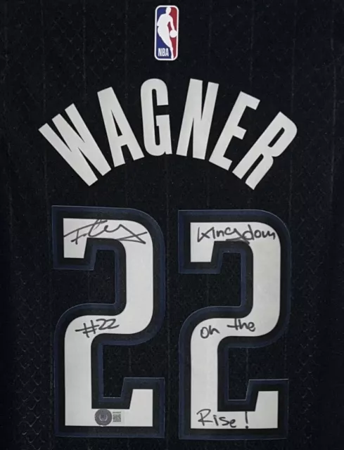 Franz Wagner Signed Orlando Magic Nike City Edition Jersey BAS COA Inscriptions