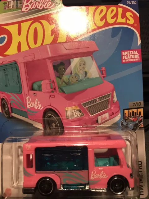 Hot Wheels Barbie Dream Camper 56/250 HW Metro 7/10 New