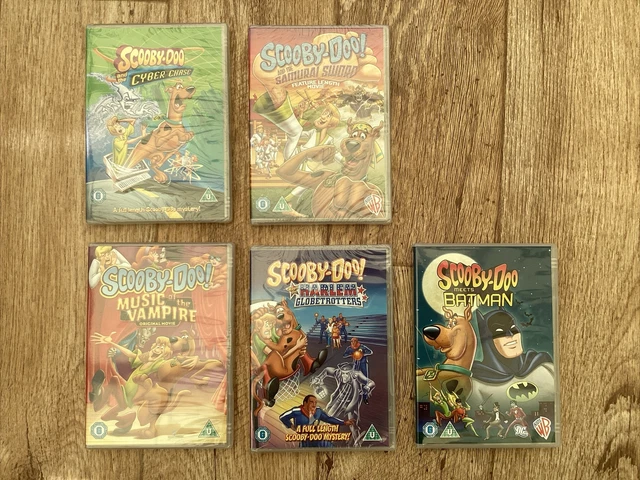 SCOOBY DOO 5X DVD Bundle Set Harlem Globetrotters Music Vampire Samurai