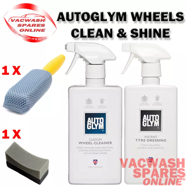 Autoglym Custom Wheel Cleaner - Tyre Dressing - Wheel Cleaning Kit - Tyre Black