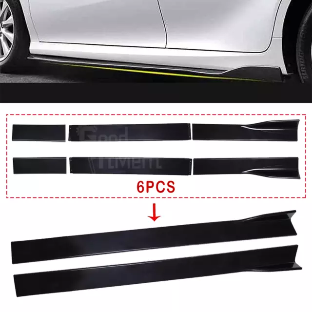 Seitenschweller Sideskirts Schwarz Schweller Splitter Für Audi A4 S4 8K B8 3